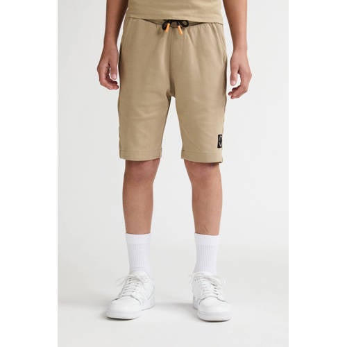 Petrol Industries relaxed sweatshort zand Korte broek Beige Effen - maat 176 afbeelding