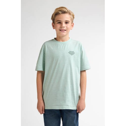Petrol Industries T-shirt mintgroen Jongens Katoen Ronde hals Printopdruk - maat 116 afbeelding