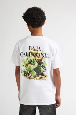T-shirt met backprint wit
