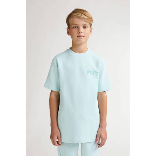 Petrol Industries T-shirt met backprint mintgroen Jongens Katoen Ronde hals - maat 164 afbeelding