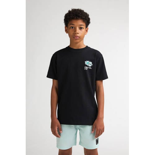 Petrol Industries T-shirt met backprint zwart Jongens Katoen Ronde hals - maat 152 afbeelding
