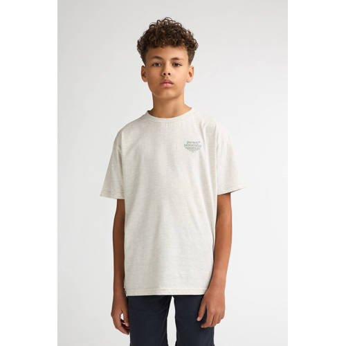 Petrol Industries T-shirt wit Jongens Katoen Ronde hals Printopdruk - maat 140 afbeelding