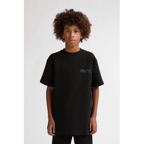 Petrol Industries T-shirt met backprint zwart Jongens Katoen Ronde hals - maat 176 afbeelding