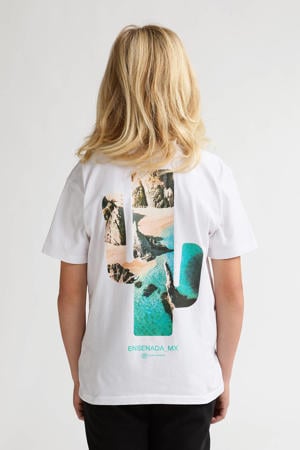 T-shirt met backprint wit