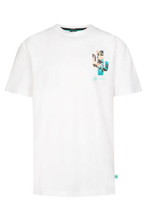 T-shirt met backprint wit