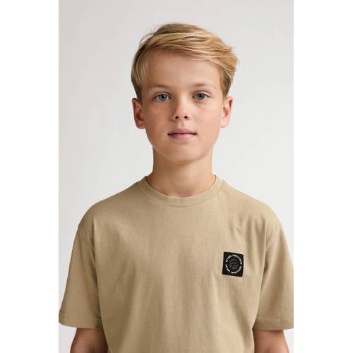 Petrol Industries T-shirt zand Beige Jongens Katoen Ronde hals Effen - maat 128 afbeelding