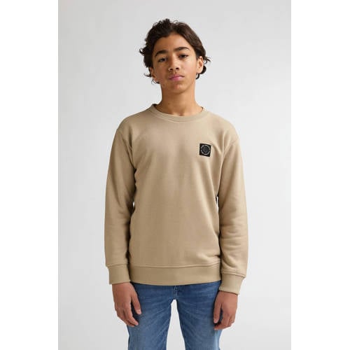 Petrol Industries sweater zand Beige Effen - maat 140 afbeelding