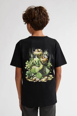 T-shirt met backprint zwart