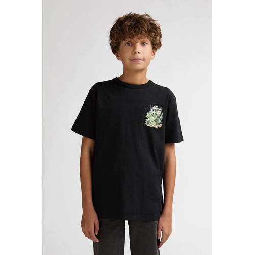 Petrol Industries T-shirt met backprint zwart Jongens Katoen Ronde hals - maat 176 afbeelding