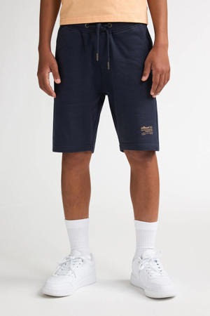 regular waist sweatshort donkerblauw