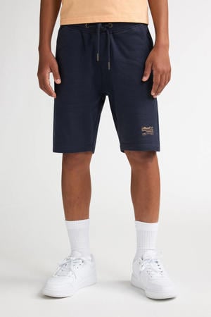 regular waist sweatshort donkerblauw