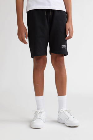 regular waist sweatshort zwart