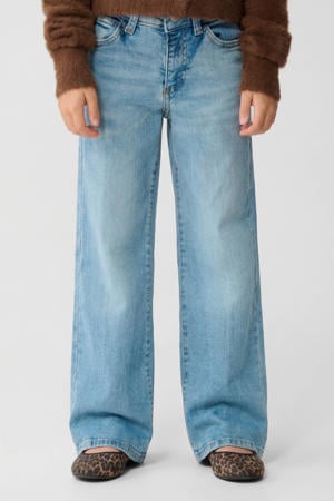high waist flared jeans light blue denim