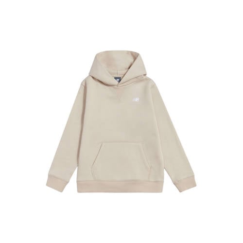 New Balance hoodie beige Sweater Jongens/Meisjes Katoen Capuchon Effen - maat 164 afbeelding