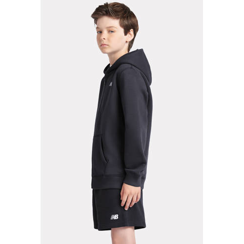 New Balance vest zwart Jongens/Meisjes Katoen Capuchon Effen - maat 134-140 afbeelding