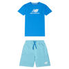 New Balance T-shirt + short blauw