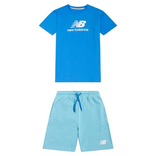 New Balance sportset blauw Jongens/Meisjes Katoen Ronde hals Printopdruk - maat 86 afbeelding