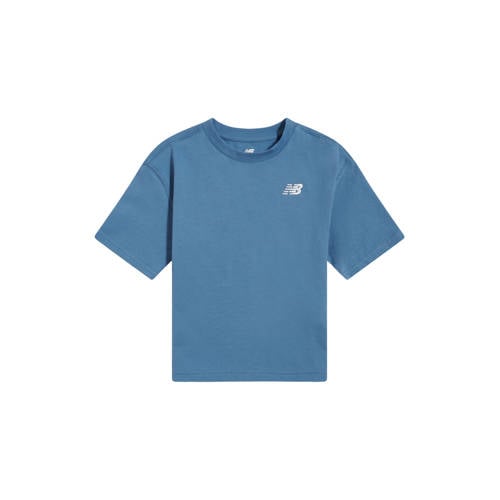 New Balance T-shirt blauw Jongens/Meisjes Katoen Ronde hals - maat 122 afbeelding
