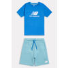 New Balance T-shirt + short blauw