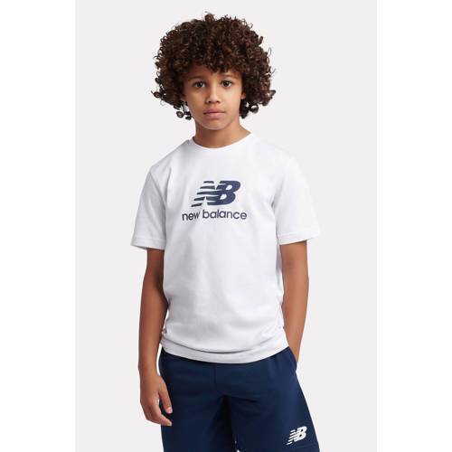 New Balance sportset blauw/wit Jongens/Meisjes Katoen Ronde hals Printopdruk - maat 176 afbeelding