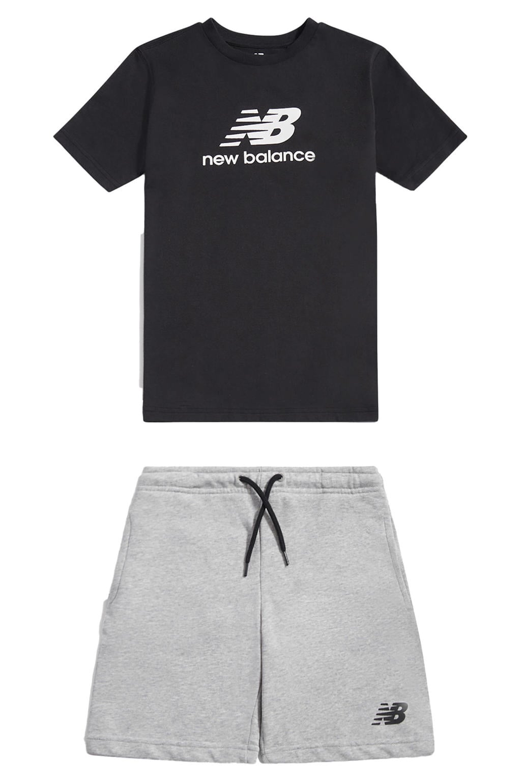 New Balance korte broek;t-shirt zwart