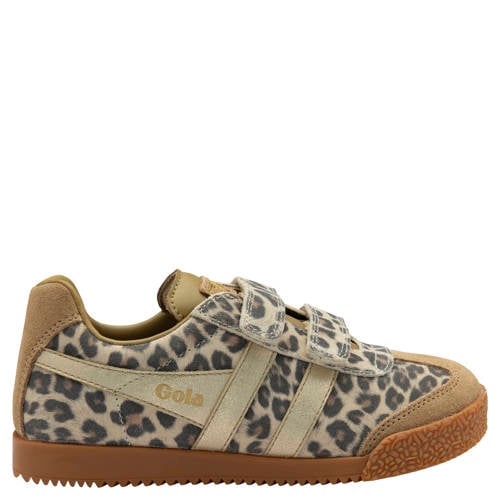 Gola Harrier Safari sneakers bruin/goud panterprint Meisjes Suede Panterprint - maat 29 afbeelding