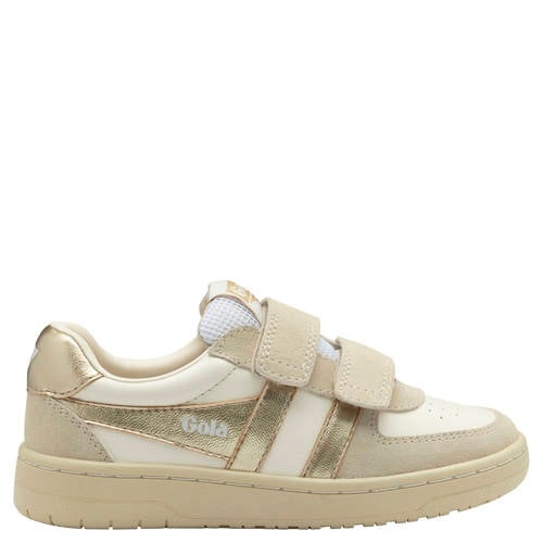 Gola Hawk Mirror sneakers wit/beige/goud Meisjes Imitatieleer - maat 29 afbeelding
