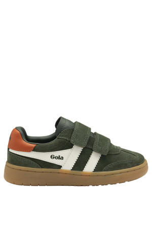 Viper Strap suède sneakers donkergroen/wit