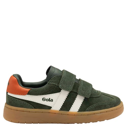 Gola Viper Strap sneakers donkergroen/wit Jongens Suede Meerkleurig - maat 35 afbeelding