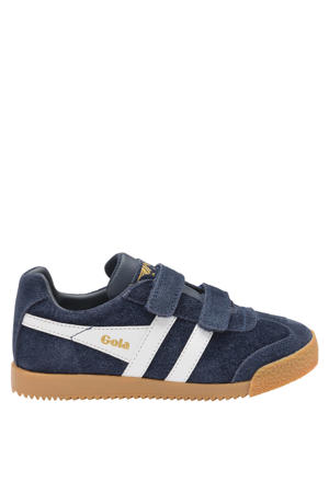 Harrier Strap suède sneakers donkerblauw/wit