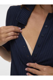 thumbnail: MAMALICIOUS zwangerschaps- en voedings T-shirt donkerblauw