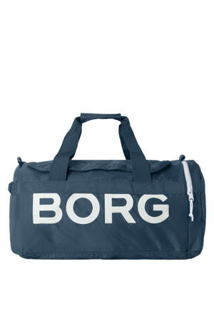 sporttas met logo blauw