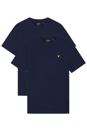 T-shirt - donkerblauw (set van 2)