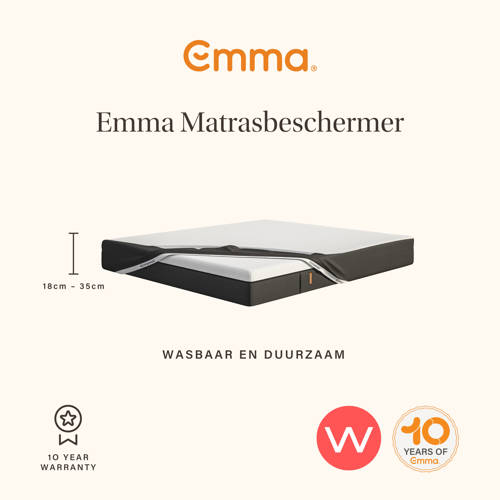Emma matrasbeschermer (waterdicht) Wit 160*200 | Matrasbeschermer van Emma afbeelding