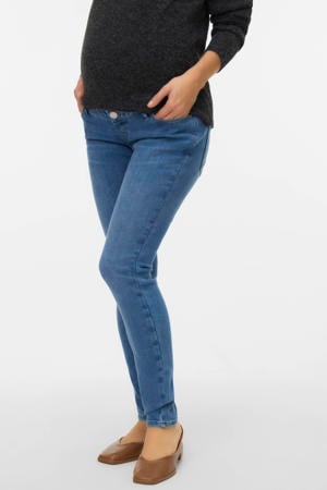 high waist zwangerschaps skinny jeans medium blue denim