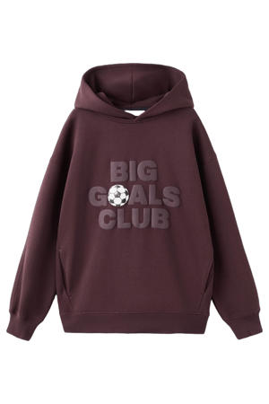 hoodie donkerrood
