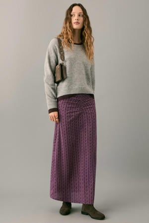 maxi rok paars