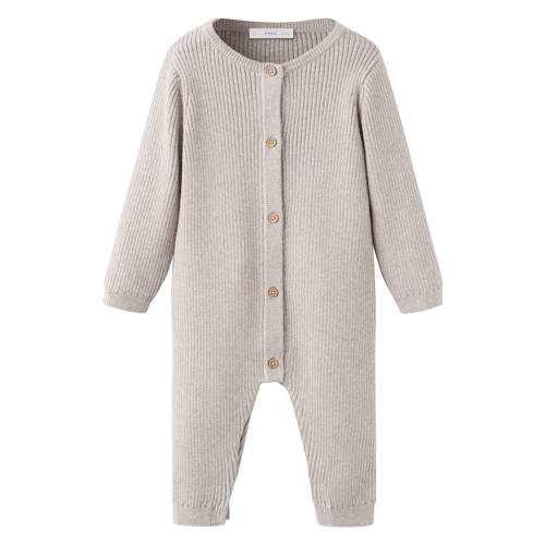 Mango Kids beige Boxpak Jongens Katoen Ronde hals Effen - maat 86 afbeelding