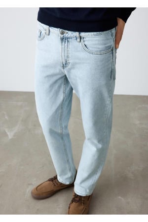 regular waist regular fit jeans light blue denim