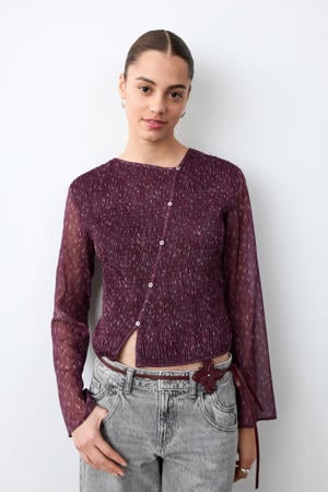 blouse paars
