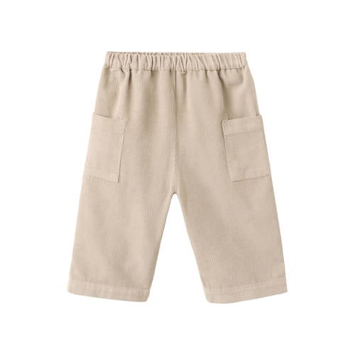 Mango Kids cargo short beige Korte broek Jongens Corduroy Effen - maat 62 afbeelding