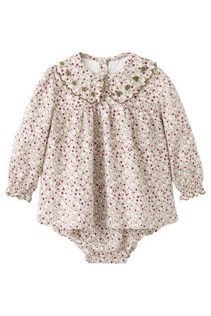 jurk + bloomer roze/groen