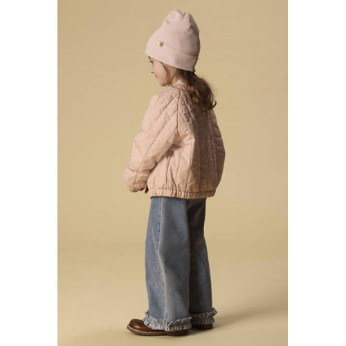 LIL' ATELIER MINI bomberjack roze Jas Meisjes Katoen Ronde hals Effen - maat 92 afbeelding