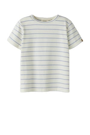 gestreepte T-shirt wit