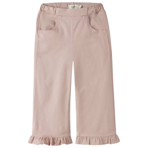 LIL' ATELIER MINI wide leg casual broek roze Meisjes Katoen Effen - maat 104 afbeelding