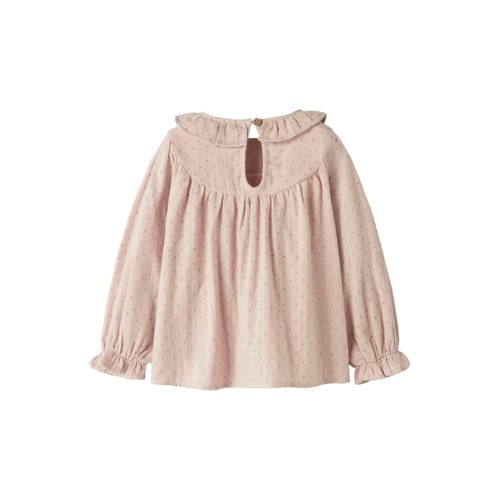 LIL' ATELIER MINI blousetop lichtroze Meisjes Katoen Ronde hals All over print - maat 98 afbeelding