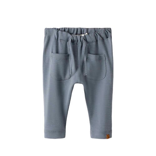 LIL' ATELIER BABY loose casual broek blauw Jongens Katoen Effen - maat 80 afbeelding