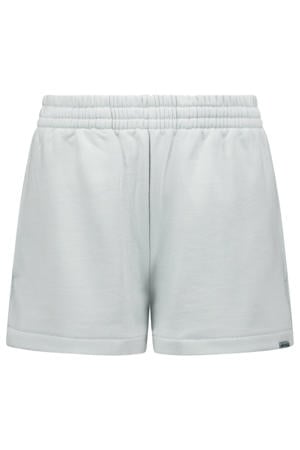 regular waist sweatshort lichtgrijs