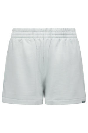 regular waist sweatshort lichtgrijs