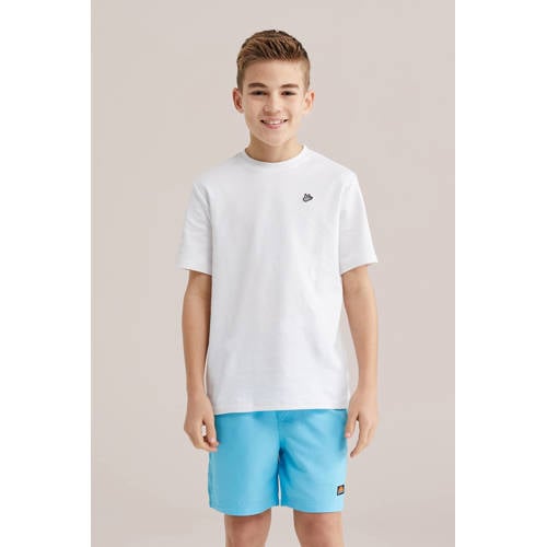 WE Fashion zwemshort blauw Jongens Polyester Effen